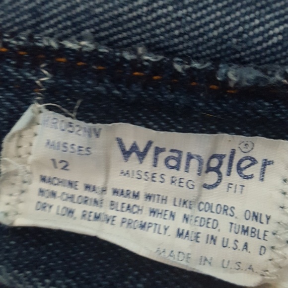 1970's Wrangler Misses High Rise Mom Jeans - Picture 6 of 8
